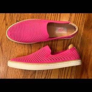 NWOT UGG Sheer-Knit Loafer, Pink